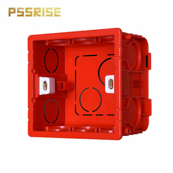 PSSRISE 86 Тип ЕС стандартна инсталационна кутия Стенен превключвател Захранващ контакт Разклонителна кутия Касета Скрита вътрешна монтажна кутия 86*86 мм
