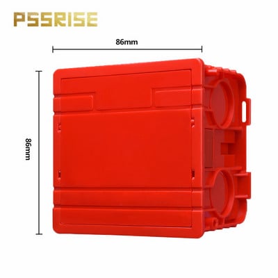 PSSRISE 86 tips ES standarta uzstādīšanas kastes sienas slēdzis barošanas ligzda Sadales kārbas kasete slēptā iekšējā montāžas kārba 86*86mm