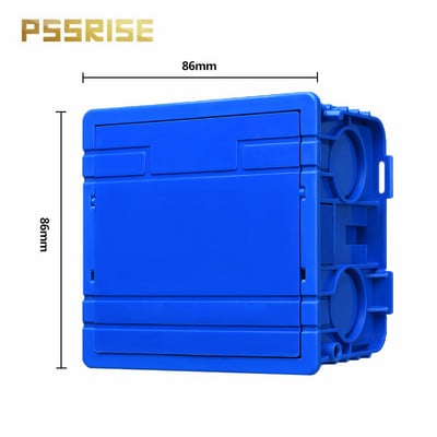 PSSRISE 86 tips ES standarta uzstādīšanas kastes sienas slēdzis barošanas ligzda Sadales kārbas kasete slēptā iekšējā montāžas kārba 86*86mm