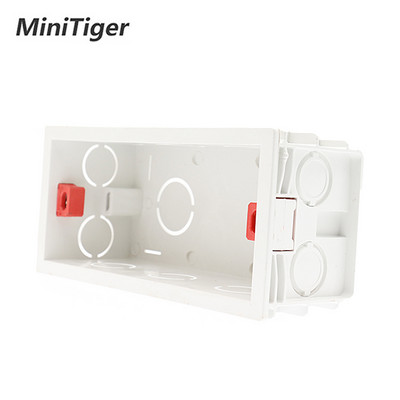 Minitiger Super Quality 144mm*67,5mm Εσωτερική κασέτα πλάτης τοποθέτησης για 154mm*72mm διακόπτη αφής τοίχου και υποδοχή USB