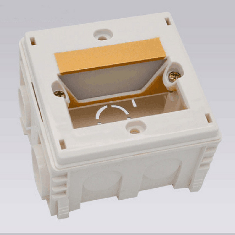 Montažna kutija za zidni prekidač i utičnicu 86*86 mm, zidna kazeta, univerzalna bijela zidna razvodna kutija tipa 86