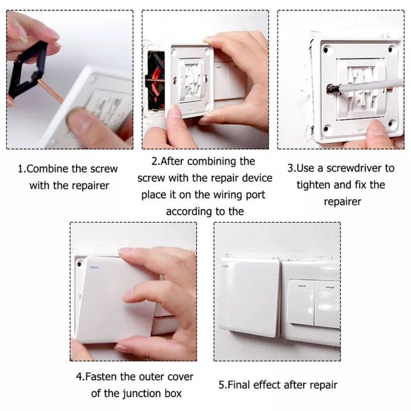 86 mm tipo sieninio laikiklio tamsios kasetės remonto jungiklis senas lizdo dėžutės pakeitimas atramos strypo mangano plieno lizdo laikiklio remontas