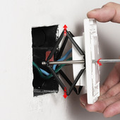 1 komplekts (10gab.) Sienas uzstādīšanas kastes remonta rīks, slepenais slēdža stiprinājums kasešu labotājs atbalsta stieņa elektriķa piederumi