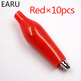 20tk 28MM metallist alligaatoriklamber G98 krokodilli elektriklambri testimissondi mõõtur must punane plastikust pakiruumi auto akuga