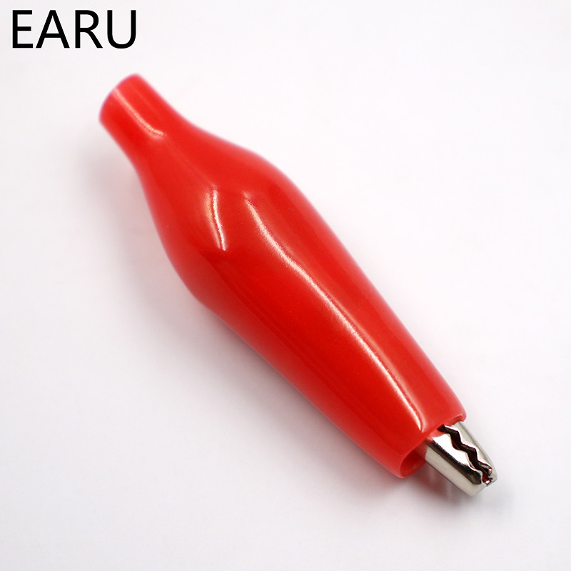 20tk 28MM metallist alligaatoriklamber G98 krokodilli elektriklambri testimissondi mõõtur must punane plastikust pakiruumi auto akuga