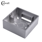 COSWALL 32 mm/40 mm dziļuma ārējā montāžas kārba 86 tipa slēdzim un kontaktligzdai. Piemērot jebkurai pozīcijai ārpus sienas virsmas