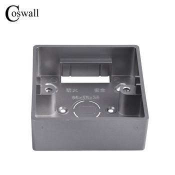 COSWALL 32mm/40mm дълбочина външна монтажна кутия за 86 Тип превключвател и контакт Прилага се за всяка позиция извън повърхността на стената