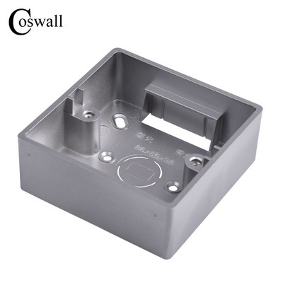 COSWALL 32mm/40mm Βάθος Εξωτερικό κουτί τοποθέτησης για διακόπτη και πρίζα τύπου 86 Εφαρμογή για οποιαδήποτε θέση εκτός επιφάνειας τοίχου