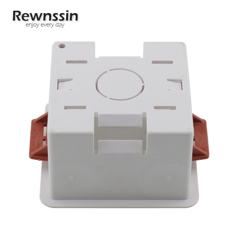 46 mm dziļuma sienas kontaktligzdas un slēdži Kasešu sausā oderējuma kaste ģipškartona plātnes ģipškartona plāksnei 1 grupas elektriskā kaste