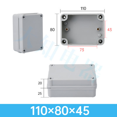 Veekindel plastkarp, ip67 elektroonikakarp, instrumendi disain, elektrilise disaini kast, abs, välistingimustes, ühenduskarp