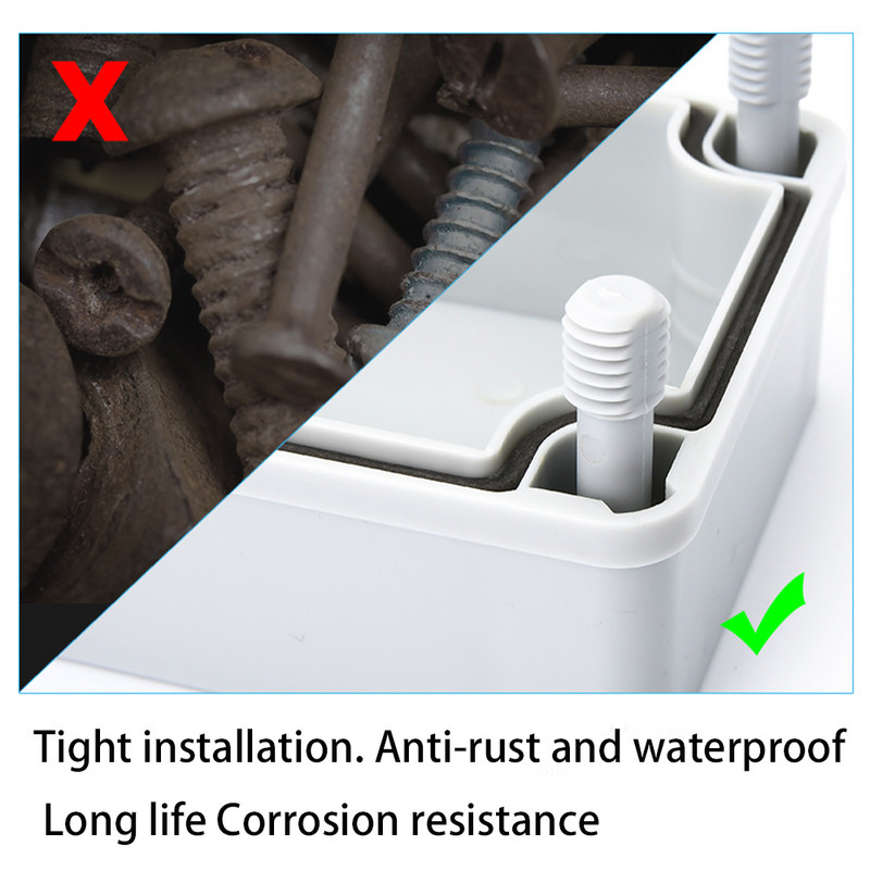 Veekindel plastkarp, ip67 elektroonikakarp, instrumendi disain, elektrilise disaini kast, abs, välistingimustes, ühenduskarp