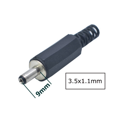 2/5/10 gab. Līdzstrāvas barošanas spraudnis 5.5* 2.1mm 5.5* 2.5mm 3.5 * 1.35mm 6.3* 3.0mm 3.5*1.1mm adaptera savienotāja spraudnis 5.5 2.1 2.5 3.5 1.35