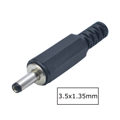 2/5/10 gab. Līdzstrāvas barošanas spraudnis 5.5* 2.1mm 5.5* 2.5mm 3.5 * 1.35mm 6.3* 3.0mm 3.5*1.1mm adaptera savienotāja spraudnis 5.5 2.1 2.5 3.5 1.35