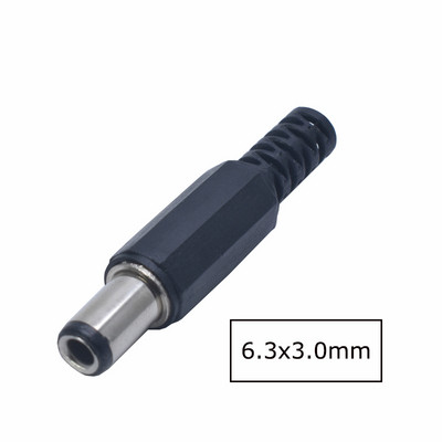 2/5/10 gab. Līdzstrāvas barošanas spraudnis 5.5* 2.1mm 5.5* 2.5mm 3.5 * 1.35mm 6.3* 3.0mm 3.5*1.1mm adaptera savienotāja spraudnis 5.5 2.1 2.5 3.5 1.35