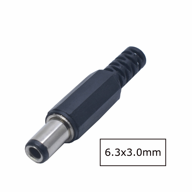 2/5/10 gab. Līdzstrāvas barošanas spraudnis 5.5* 2.1mm 5.5* 2.5mm 3.5 * 1.35mm 6.3* 3.0mm 3.5*1.1mm adaptera savienotāja spraudnis 5.5 2.1 2.5 3.5 1.35