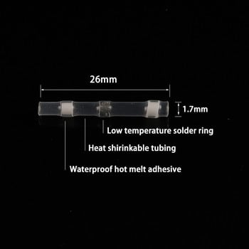 Αδιάβροχο Heat Shrink Soldering Seal Slee Splice red terminals Insolated butt connectors Kit Electrical Wire Soldered Termin
