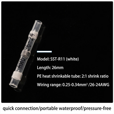 Vodootporni toplinski skupljajući lemljeni brtveni rukavac Spojni crveni terminali Izolirani čeoni konektori Kit električne žice Lemljeni terminali