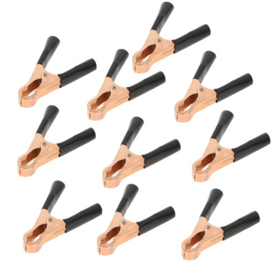 2tk/10tk 50A 80mm krokodilliauto haagissuvila kaubiku aku testimisjuhtme klambrid isoleeritud alligaatoriklambrid kõrge kvaliteediga punane + must