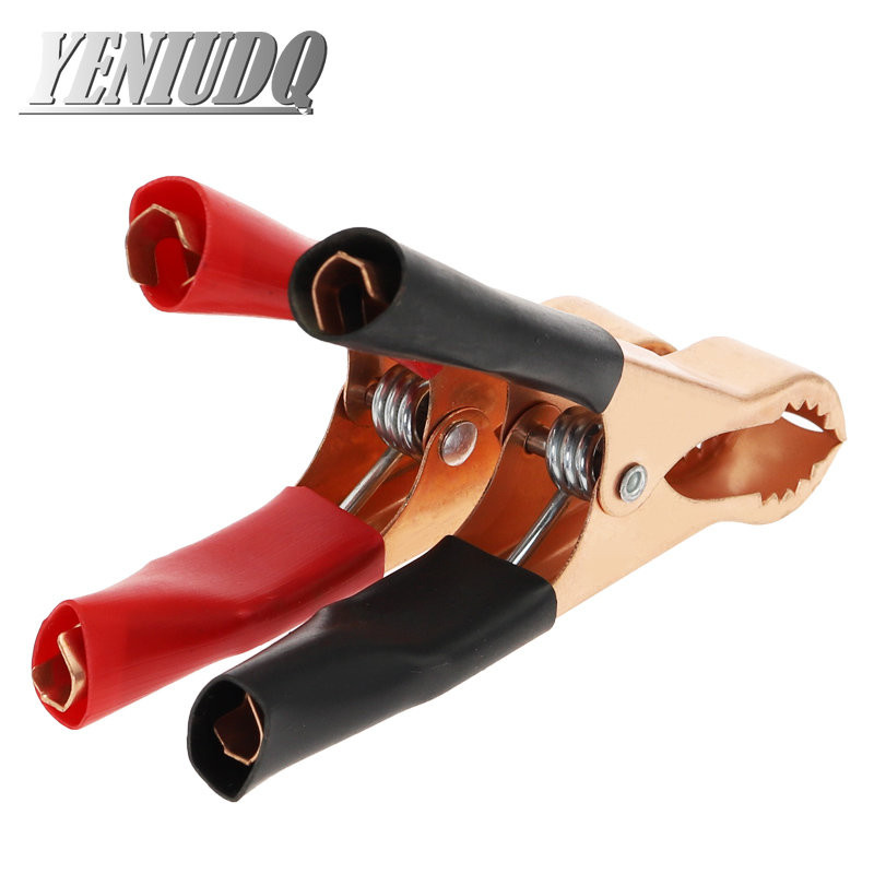 2tk/10tk 50A 80mm krokodilliauto haagissuvila kaubiku aku testimisjuhtme klambrid isoleeritud alligaatoriklambrid kõrge kvaliteediga punane + must