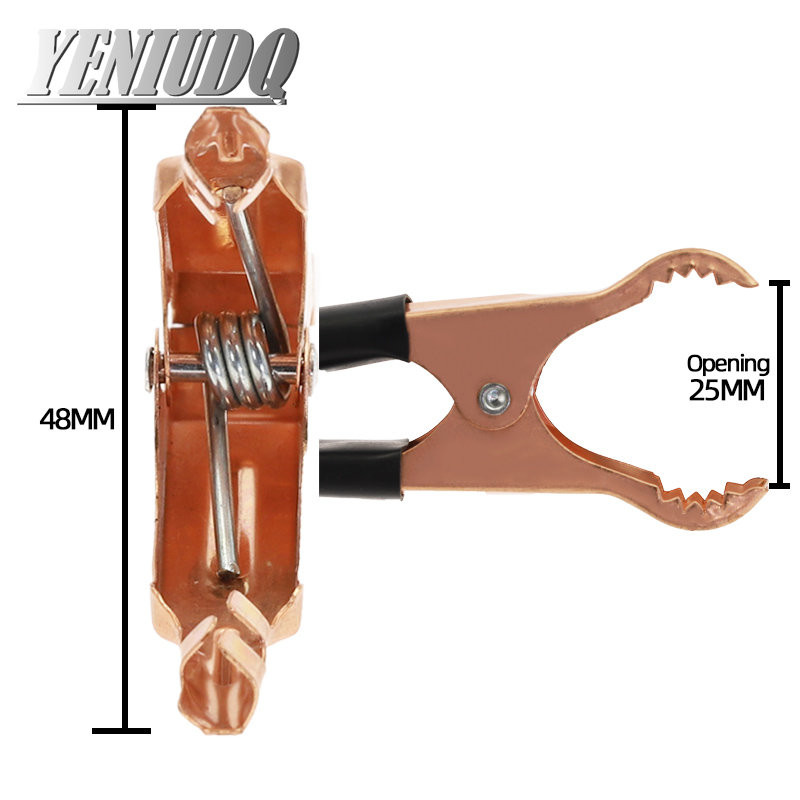 2tk/10tk 50A 80mm krokodilliauto haagissuvila kaubiku aku testimisjuhtme klambrid isoleeritud alligaatoriklambrid kõrge kvaliteediga punane + must