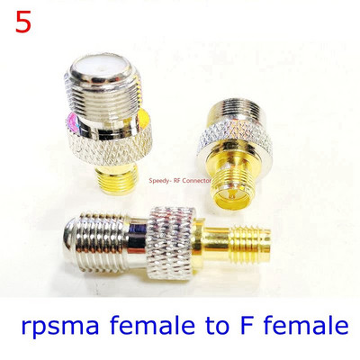 2Pcs/lot SMA na F TV ženski muški ravni konektor RPSMA na F brzi utikač adapter koaksijalni konektor mesing pozlaćen visoke kvalitete