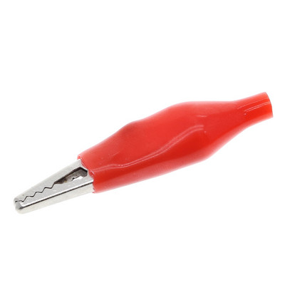 10 tk/partii 28 mm metallist alligaatoriklamber G98 krokodilli elektriline klamber sondimõõturi testimiseks, must ja punane, plastpagasiga.