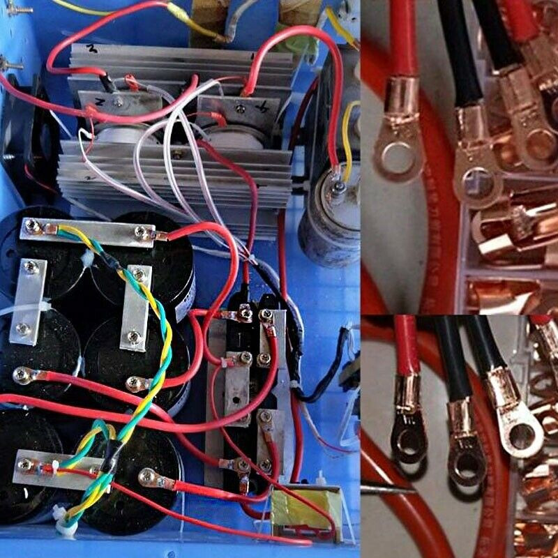 260/240/60CPS Asortiman Automobili Bakreni prstenasti terminalni konektor za žicu sa stiskanjem golih kabela Baterijski terminali Komplet lemljenih konektora