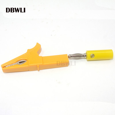 55 mm alligaatoriklamber + BANAANIPISTIK, testsond 4 mm banaanipistiku kaabliklambritega