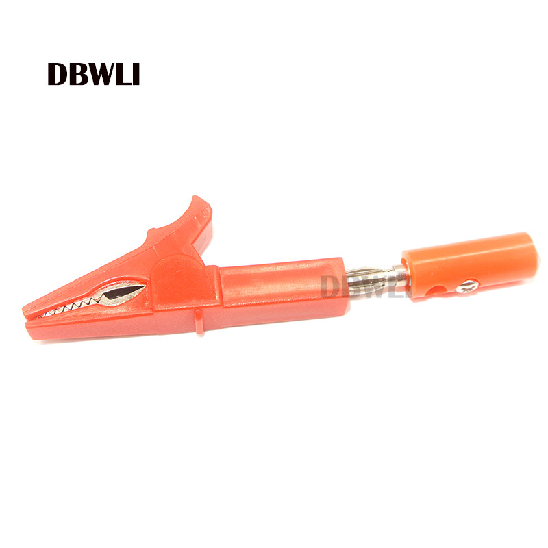 55 mm alligaatoriklamber + BANAANIPISTIK, testsond 4 mm banaanipistiku kaabliklambritega