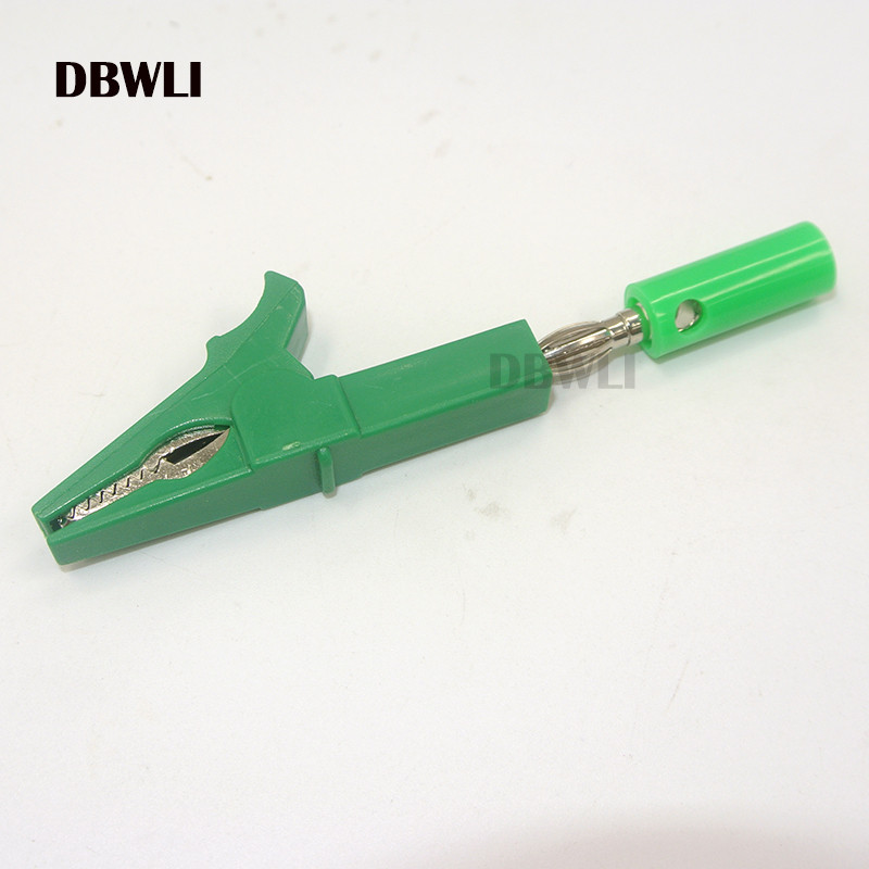 55 mm alligaatoriklamber + BANAANIPISTIK, testsond 4 mm banaanipistiku kaabliklambritega