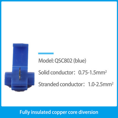 10/30/50PCS žičani konektor Scotch Lock Snap AWG22-18 bez loma kabela izolirani stegnuti brzo spojeni električni terminali