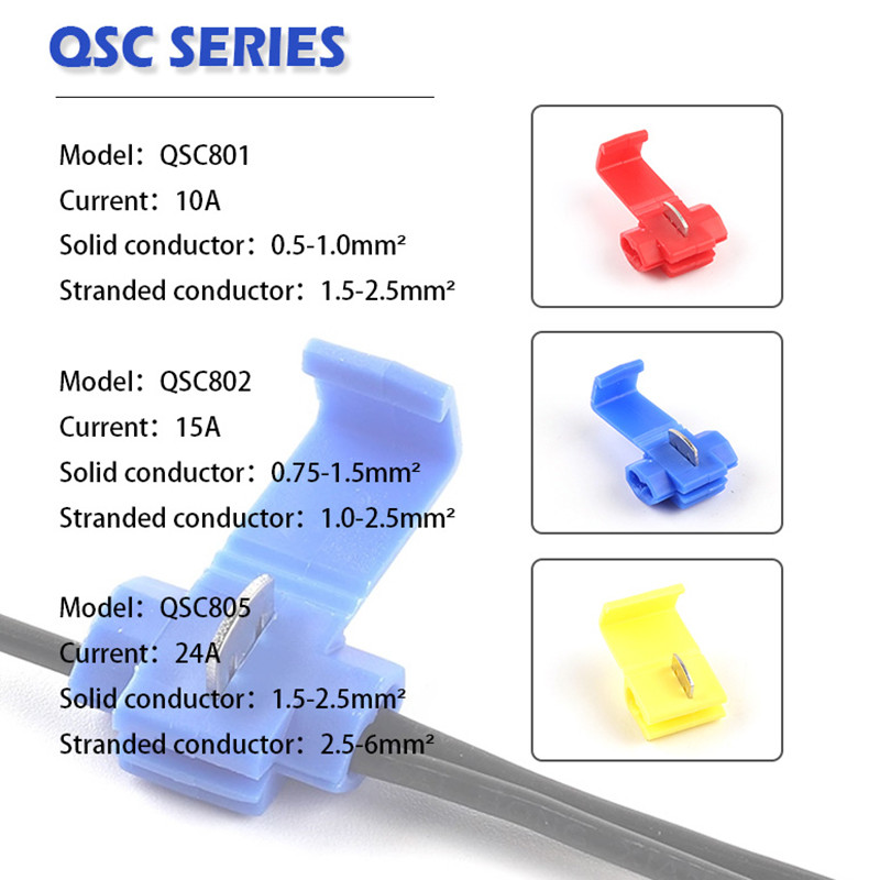 10/30/50PCS žičani konektor Scotch Lock Snap AWG22-18 bez loma kabela izolirani stegnuti brzo spojeni električni terminali