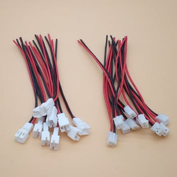 10 чифта Micro JST PH 2.0 2P 3P 4P 5P 6PIN мъжки и женски конектор с жични кабели 100 mm