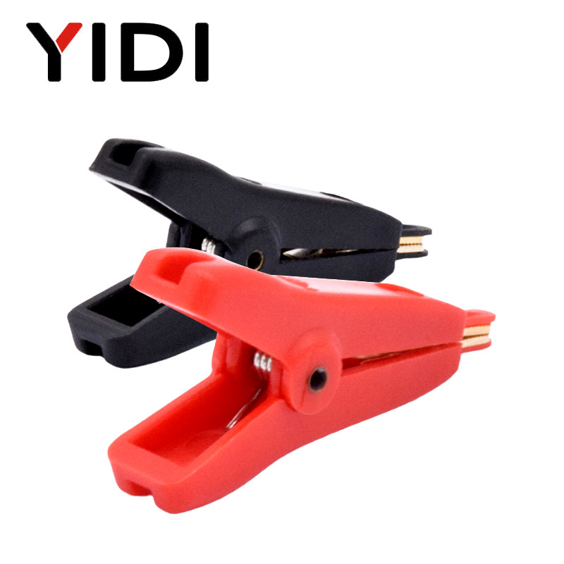 YIDI izolirana 5A ravna krokodilska stezaljka, 52 mm LCR Kelvin bakarna mjedena aligatorska stezaljka, metalne ispitne stezaljke za kabelsku bateriju