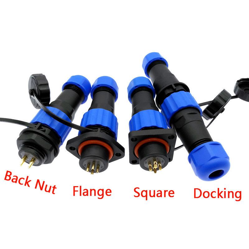 Vodootporni konektor SP16 IP68 kabelski konektor utikač i utičnica muški i ženski 2 3 4 5 6 7 8 9 Pin