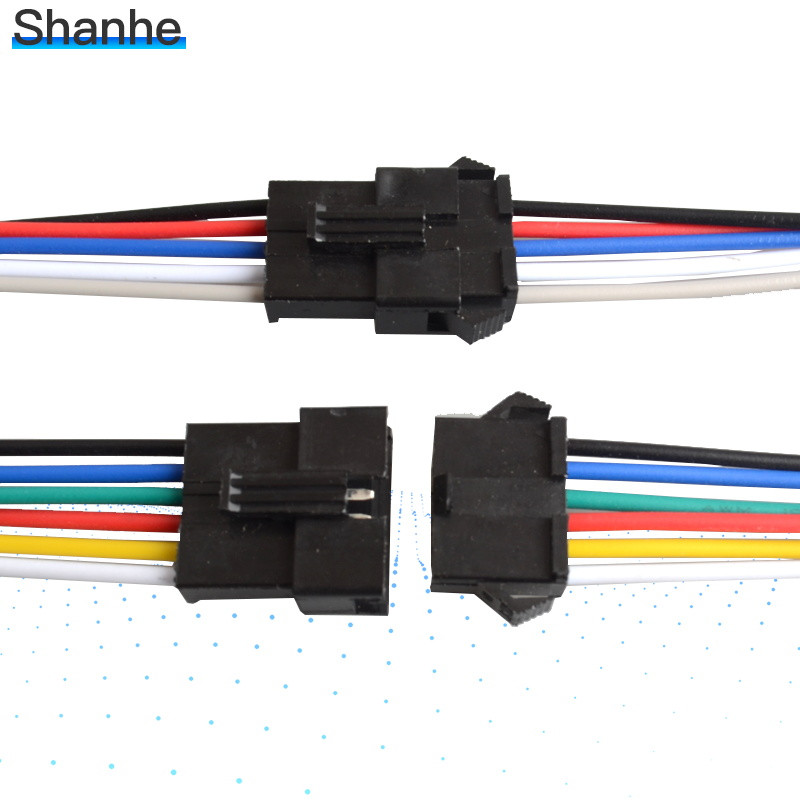 Promocija! 10 pari dugih JST SM 2P 3P 4P 5P 6P utikača muški na ženski žičani konektor SM2P LED konektori