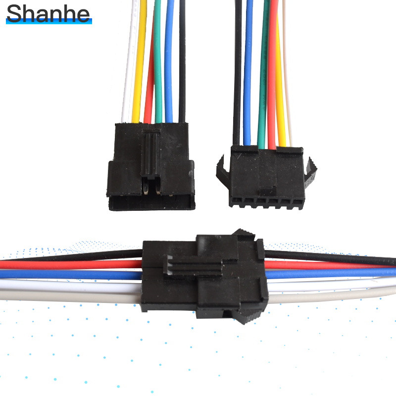 Promocija! 10 pari dugih JST SM 2P 3P 4P 5P 6P utikača muški na ženski žičani konektor SM2P LED konektori
