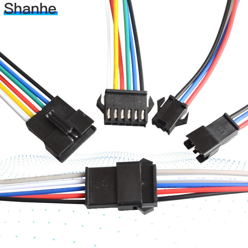 Promocija! 10 pari dugih JST SM 2P 3P 4P 5P 6P utikača muški na ženski žičani konektor SM2P LED konektori