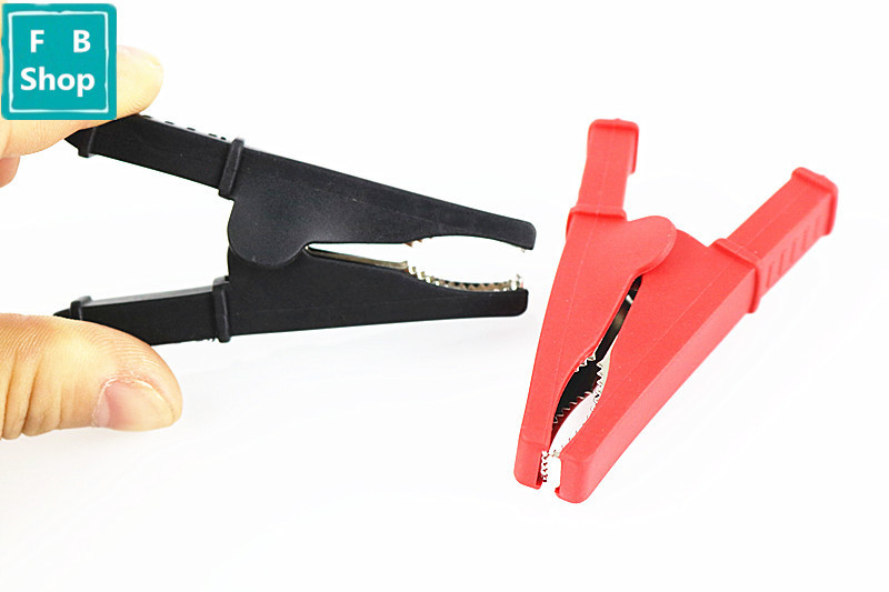 2PCS Battery Test Steps 55MM HV Alligator Steps for Banana plug 4mm Multimeter Pen Kabel Sonde Crocodile Clip