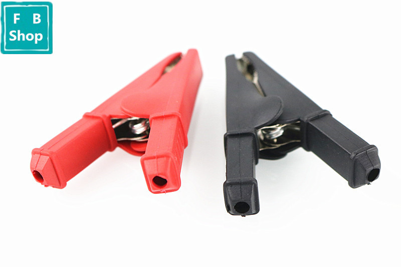 2PCS Battery Test Steps 55MM HV Alligator Steps for Banana plug 4mm Multimeter Pen Kabel Sonde Crocodile Clip