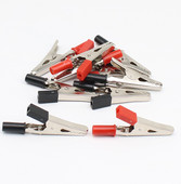 10 kom/lot Izolirane krokodilske kopče Plastična ručka Kabelska olovka Testiranje Metalne aligatorske kopče Stezaljke 52 mm duljine