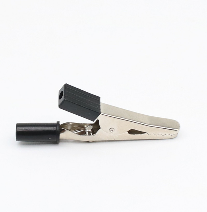 10 kom/lot Izolirane krokodilske kopče Plastična ručka Kabelska olovka Testiranje Metalne aligatorske kopče Stezaljke 52 mm duljine