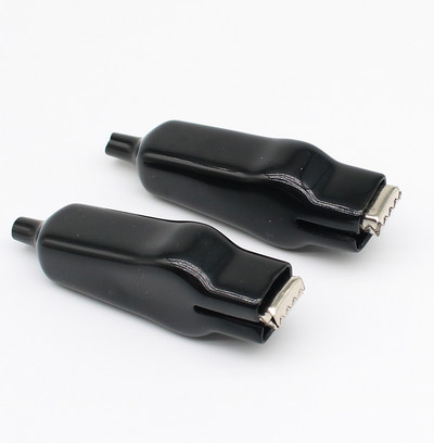 2gab 20A 65mm pilna apvalka krokodila skava plakana mutes testa skava pilna pakete elektroniskā eksperimenta atsperes skava