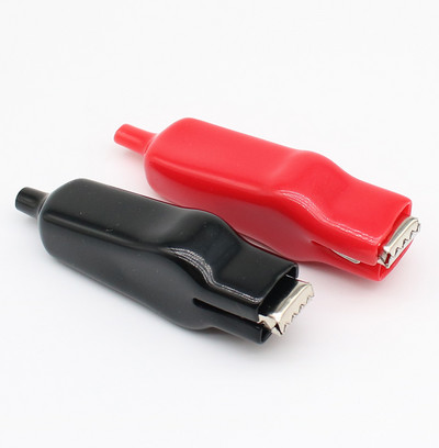 2gab 20A 65mm pilna apvalka krokodila skava plakana mutes testa skava pilna pakete elektroniskā eksperimenta atsperes skava