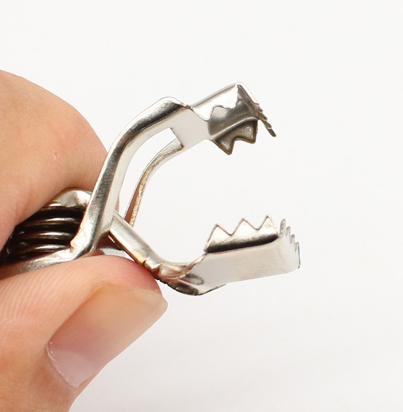 2gab 20A 65mm pilna apvalka krokodila skava plakana mutes testa skava pilna pakete elektroniskā eksperimenta atsperes skava