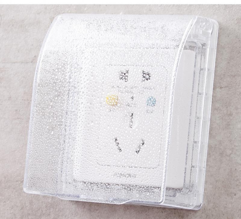 1 gab Universāls 86 tipa sienas kontaktligzdas ūdensnecaurlaidīgs kastes caurspīdīgs plāksnes slēdža aizsargvāciņš āra kontaktligzdas kastes vāka aizsargs