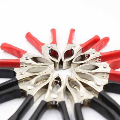 5Pcs crveni 5Pcs crni 70MM Protivpožarne kopče za automobilsku bateriju Visokostrujne aligatorske kopče Velike kopče za hitne baterije Žičane kopče 30A