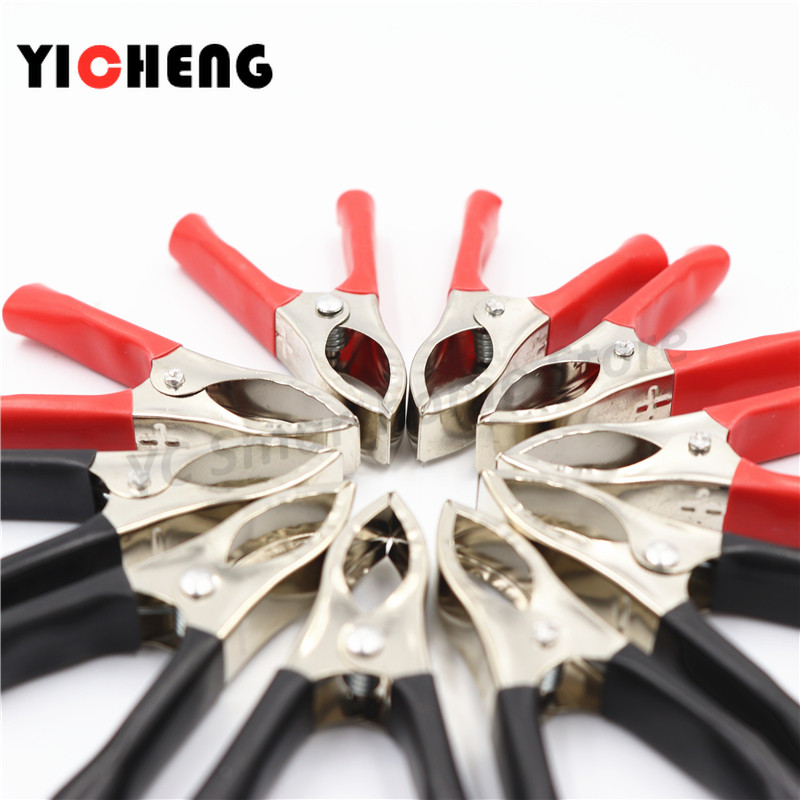 5Pcs crveni 5Pcs crni 70MM Protivpožarne kopče za automobilsku bateriju Visokostrujne aligatorske kopče Velike kopče za hitne baterije Žičane kopče 30A