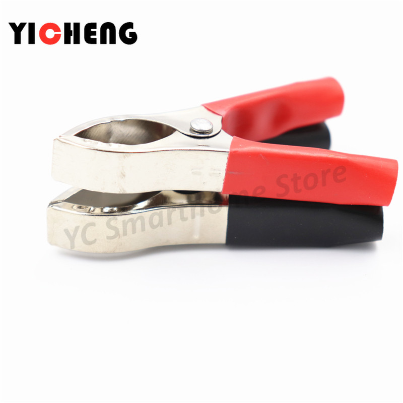 5Pcs crveni 5Pcs crni 70MM Protivpožarne kopče za automobilsku bateriju Visokostrujne aligatorske kopče Velike kopče za hitne baterije Žičane kopče 30A