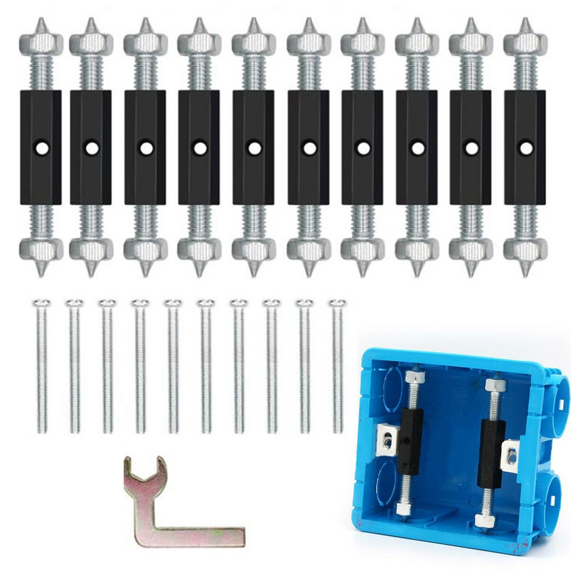 Višenamjenska sklopka, utičnica, kazeta, vijci, potporna šipka, zidna kutija s prekidačima, popravak, fiksno željezo, električni pribor, alat